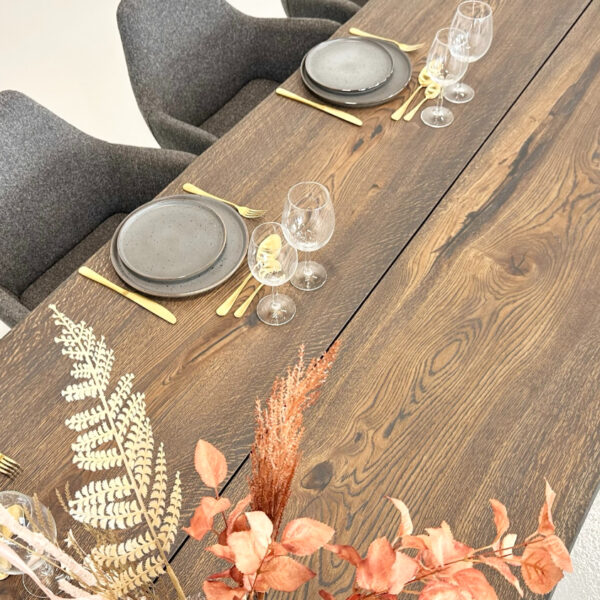 Sort plankebord børstet 270cm