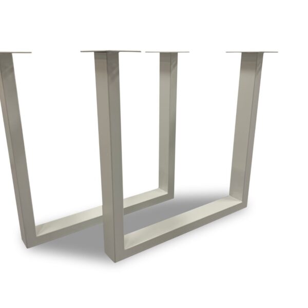 Hvide bordben til plankebord