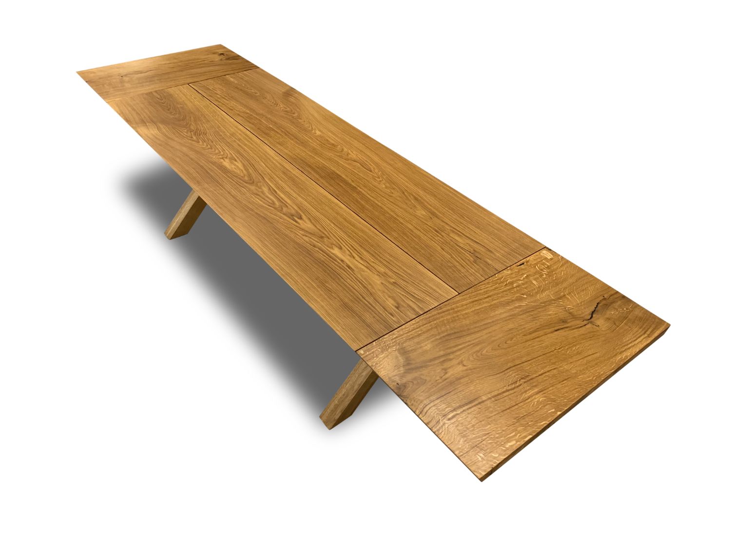 Plankebord eg med tillægsplader 100 x 210 cm / 310 cm