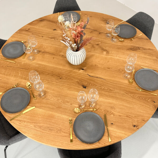 Rundt plankebord Ø180 cm.