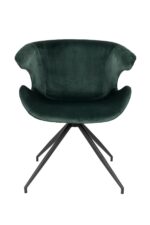 Mia-stol-grøn velour stol