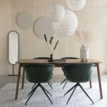 Mia-stol-grøn velour stol