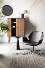 Sort lænestole med drejefunktion