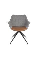 Spisebordsstol med drejefunktion i Vintage Brun