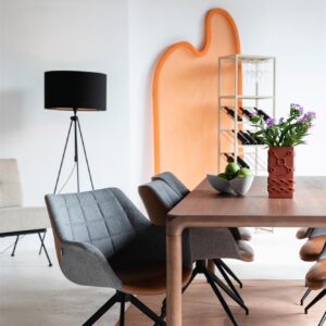 Spisebordsstol med drejefunktion i Vintage Brun