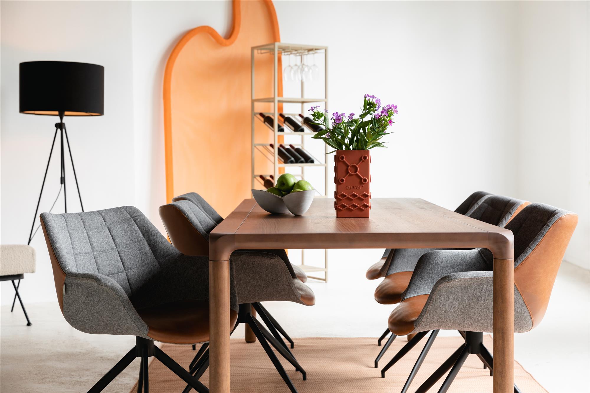 spisebordsstol med drejefunktion Vintage Brun11