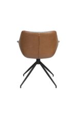 Spisebordsstol med drejefunktion i Vintage Brun